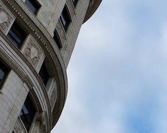 Uptown Chicago Photo, Sheridan Trust & Savings Bank Building, wall art print, Chicago urban photography, Uptown, abstract, architecture,