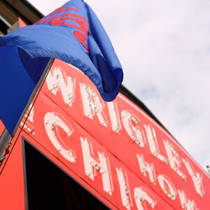 Photograph of Wrigley Field - Chicago Cubs, Marquee, wall art print, Chicago urban photography, abstract, sports photography