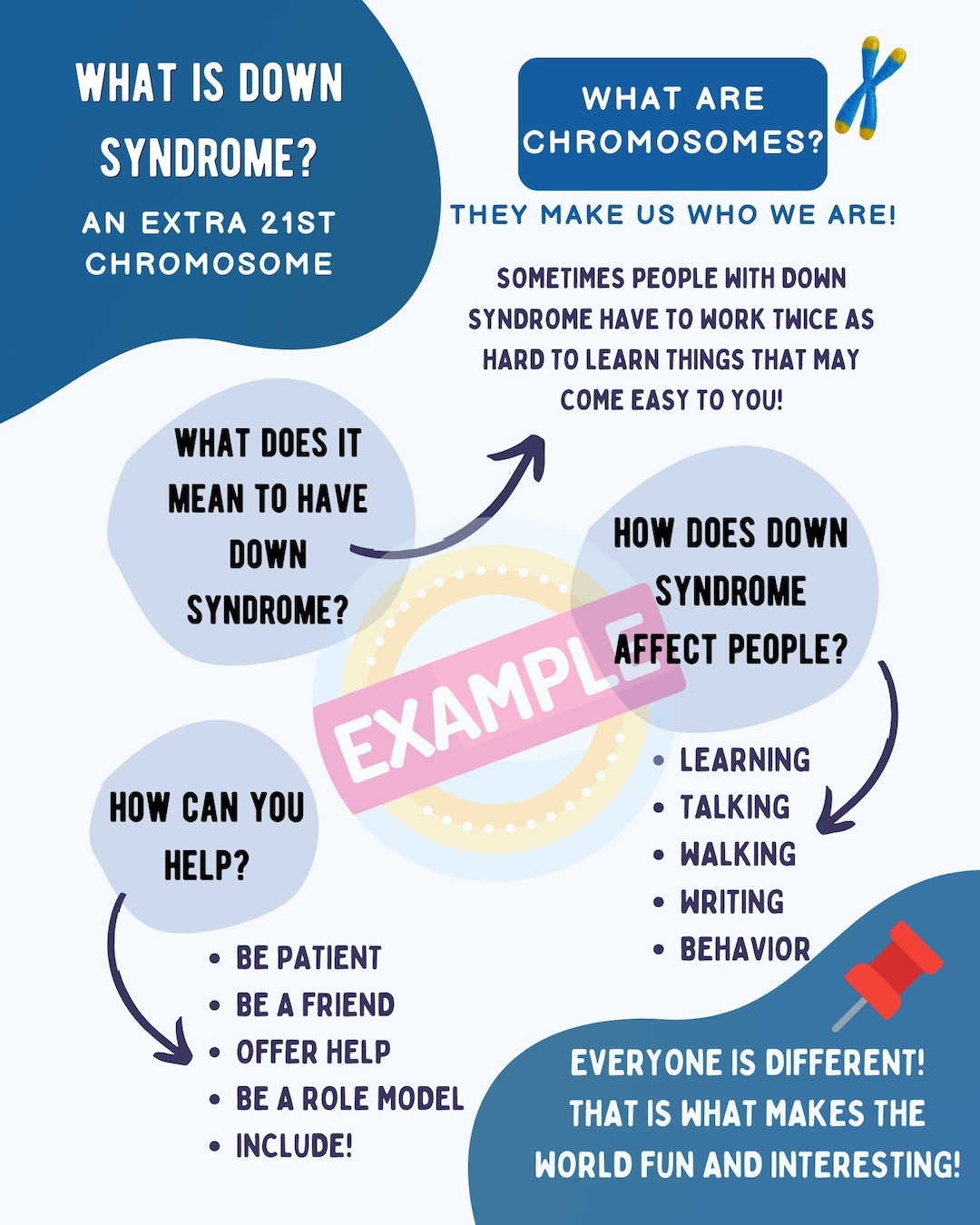 Downloadable World Down Syndrome Day Information Sheet Handout for