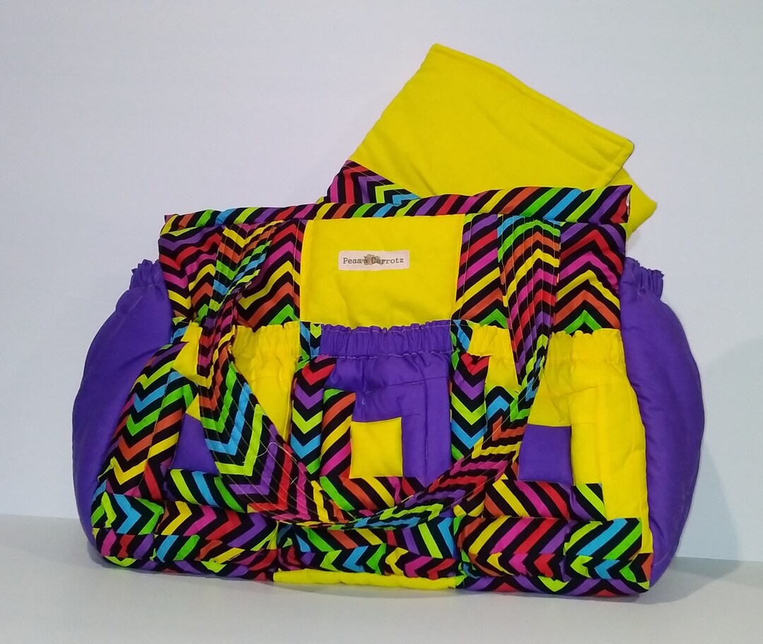 Baby Logcabin Nappy/diaper Bag With Change Mat, Yellow Bag, Diaper Bag