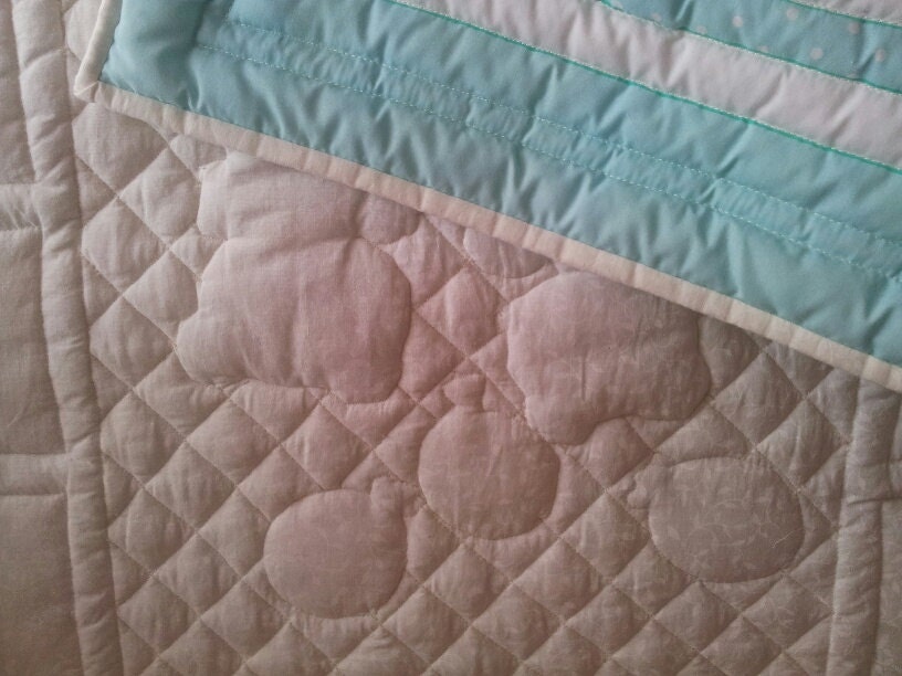 Baby Cot Quilt, Baby Quilt, Cot Quilt, Green Quilt, Bear Quilt, Newborn