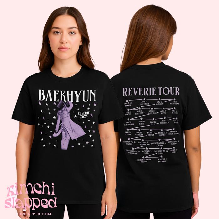 EXO - EXO ベッキョン prive  新作 Tシャツ ベッキョン レヴェリー ツアー 2025 Tシャツ | Kpop コンサートT