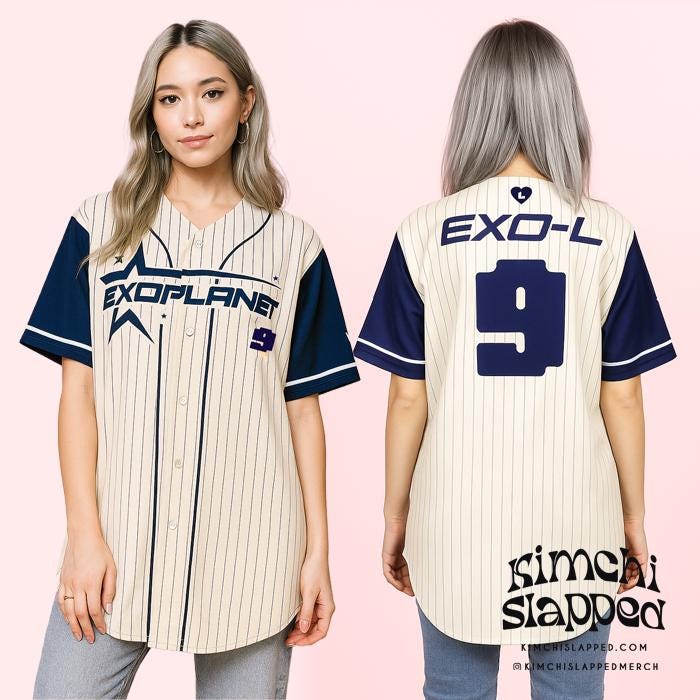 EXO Shirt, Exojersey, Kpop Shirt, Kpop Jersey, EXO Kpop