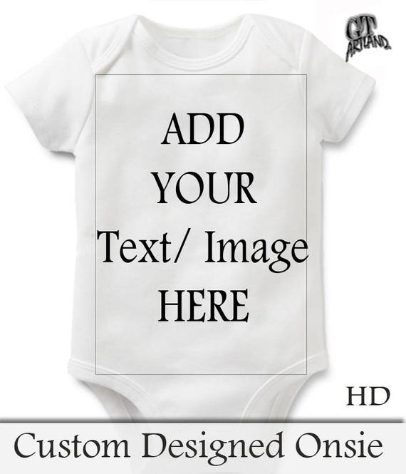 custom print baby onesie
