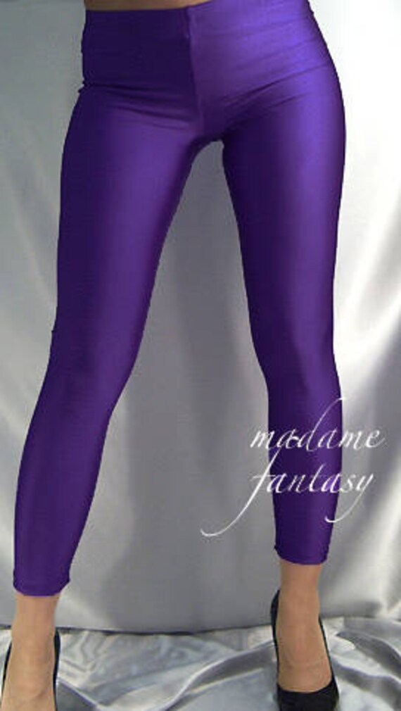 women in shiny spandex