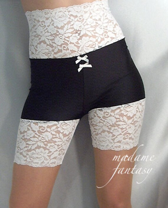 black and white hot pants