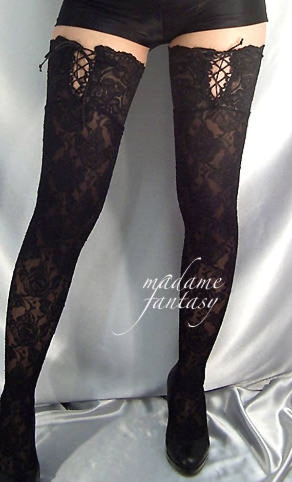 black lace stockings