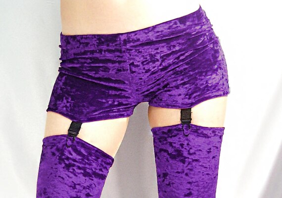 purple hot pants