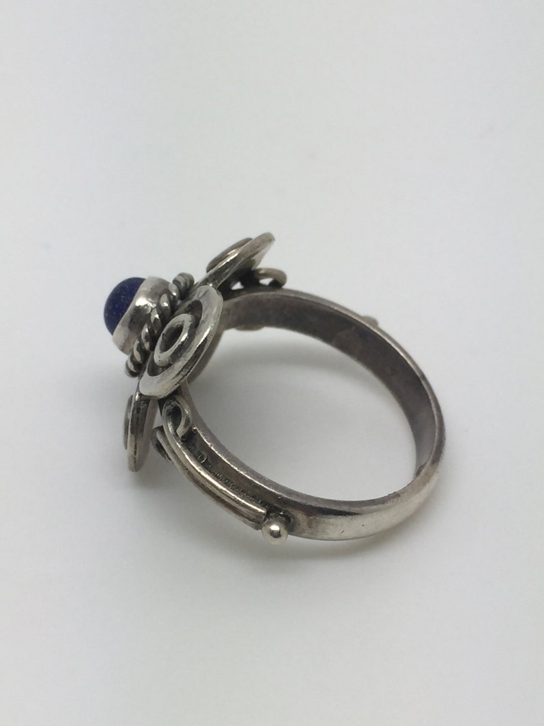 silver ring with lapis stone,lapis ring,lapis jewelry,sterling silver jewelry,stone ring,gemstone,boho ring,gypsy ring,bohemian jewelry