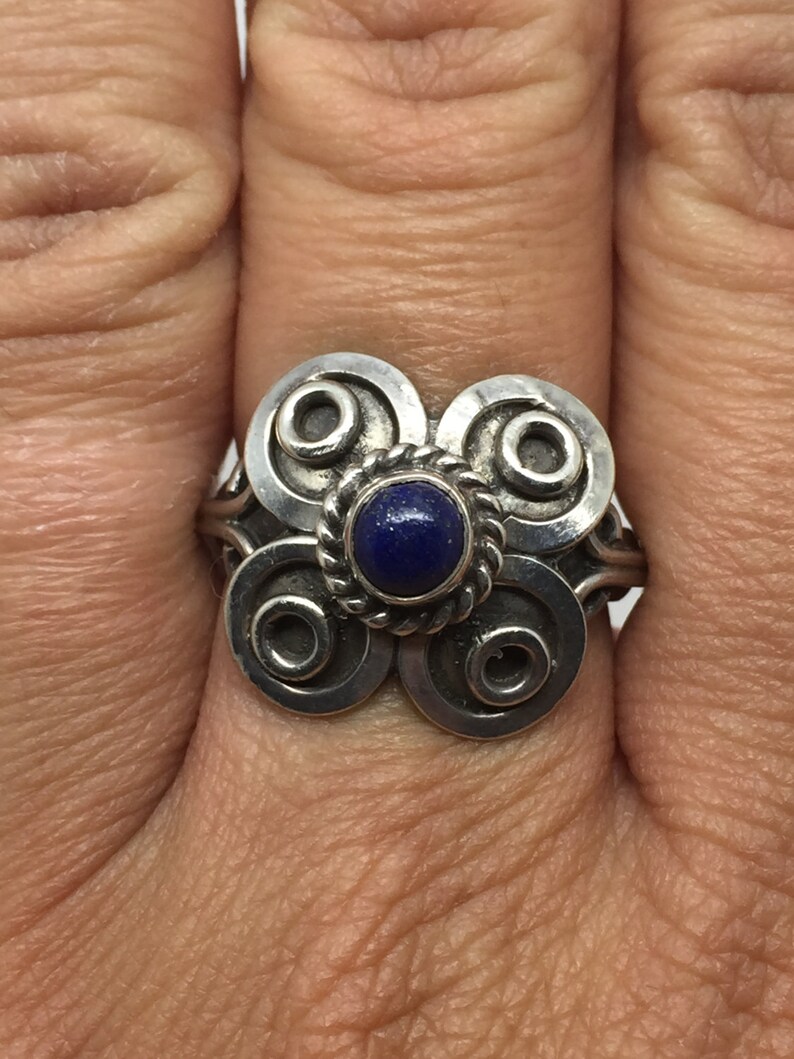 silver ring with lapis stone,lapis ring,lapis jewelry,sterling silver jewelry,stone ring,gemstone,boho ring,gypsy ring,bohemian jewelry