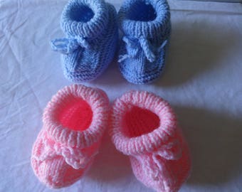 Knitted Baby Booties