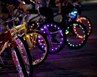 2X Bike Spoke Wheel Led Fairy Lights Burning Man Special!!