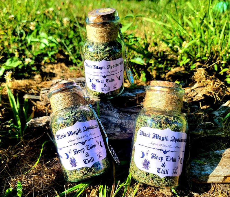 Keep Calm & Chill: Artisan Herbal Tea Blends, Chemical Free Herbs, Lemon Balm, Tulsi, Catnip, Lavender image 3