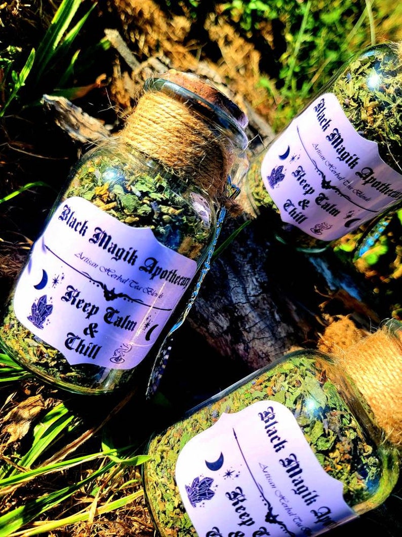 Keep Calm & Chill: Artisan Herbal Tea Blends, Chemical Free Herbs, Lemon Balm, Tulsi, Catnip, Lavender image 1