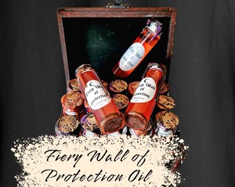 Fiery Wall of Protection Oil, Protection Oil, Anointing Oil, Ritual Oil, Oil, Magic, Witch, Witchy