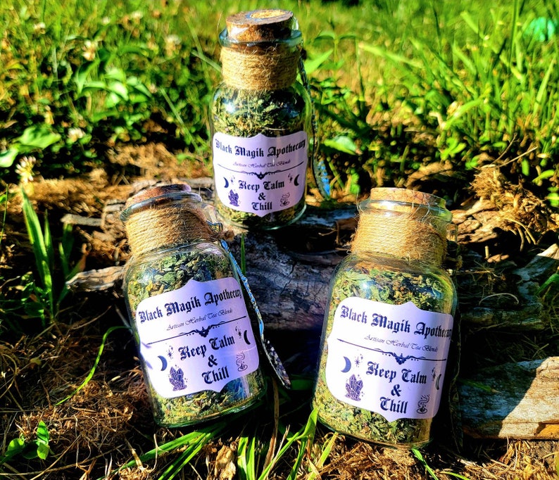 Keep Calm & Chill: Artisan Herbal Tea Blends, Chemical Free Herbs, Lemon Balm, Tulsi, Catnip, Lavender image 2