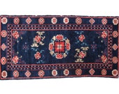 Antique Artdeco Handmade Chinese Carpet Chinese Rug Chinese Mat Vintage Chinese, China Rug, Feng Shui, 3 39 1 quot by 1 39 5 quot .Its has some low pile