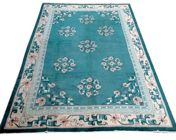 China Goods Rug Vintage Handmade Chinese Carpet , Chinese Rug, China Rug, Feng Shui ...