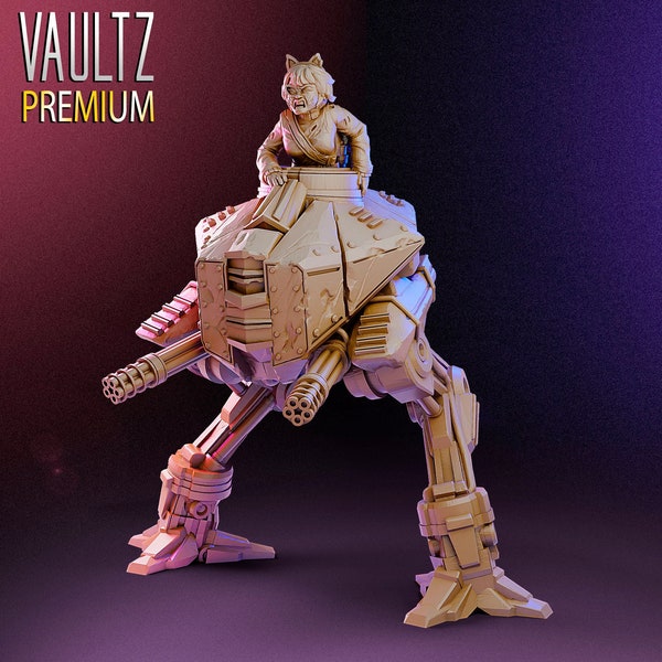 Velma with Mech Zombie Miniature designed by Vaultz