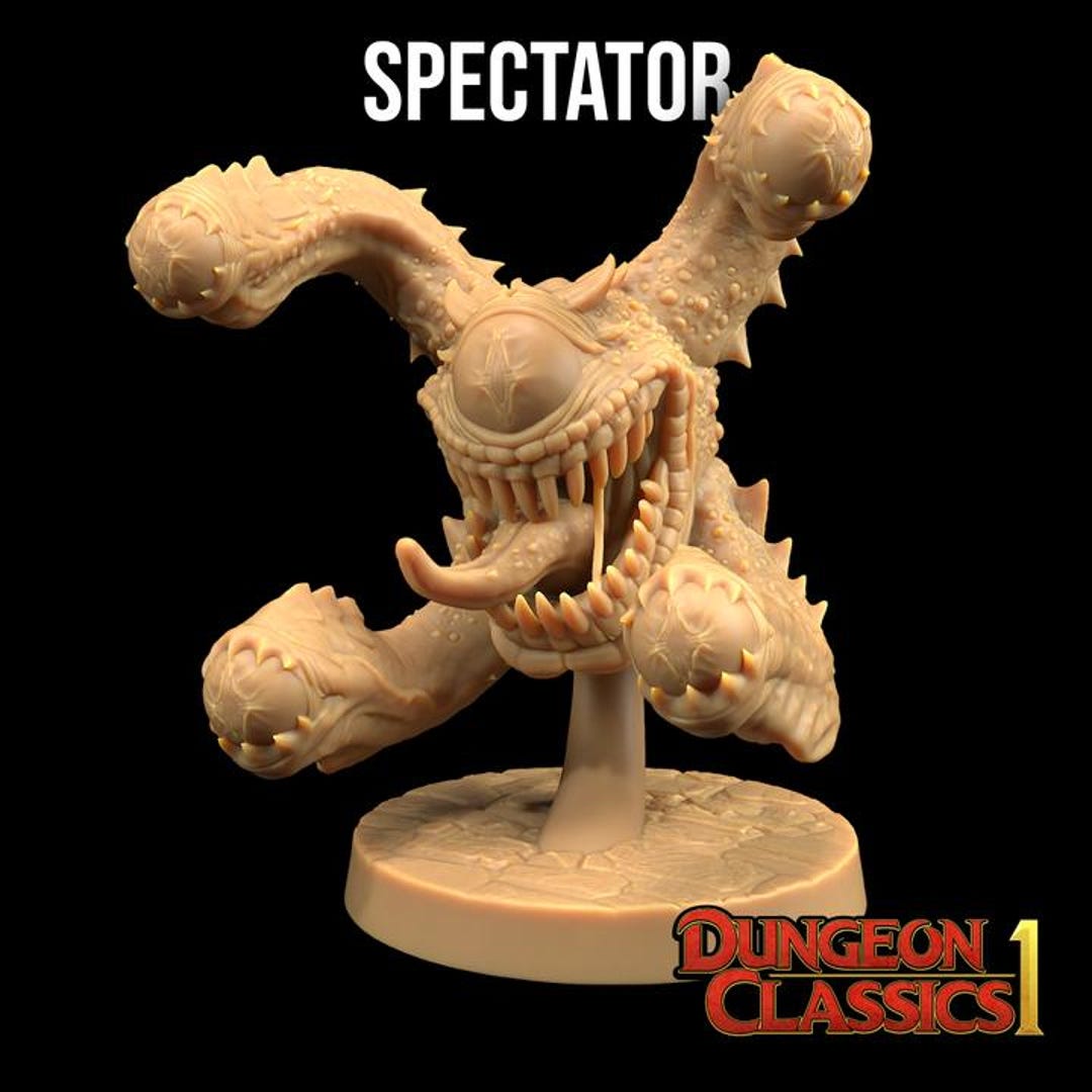Spectator Dnd Minis 30mm 32mm Dungeon Monster Dragon Trapper Etsy
