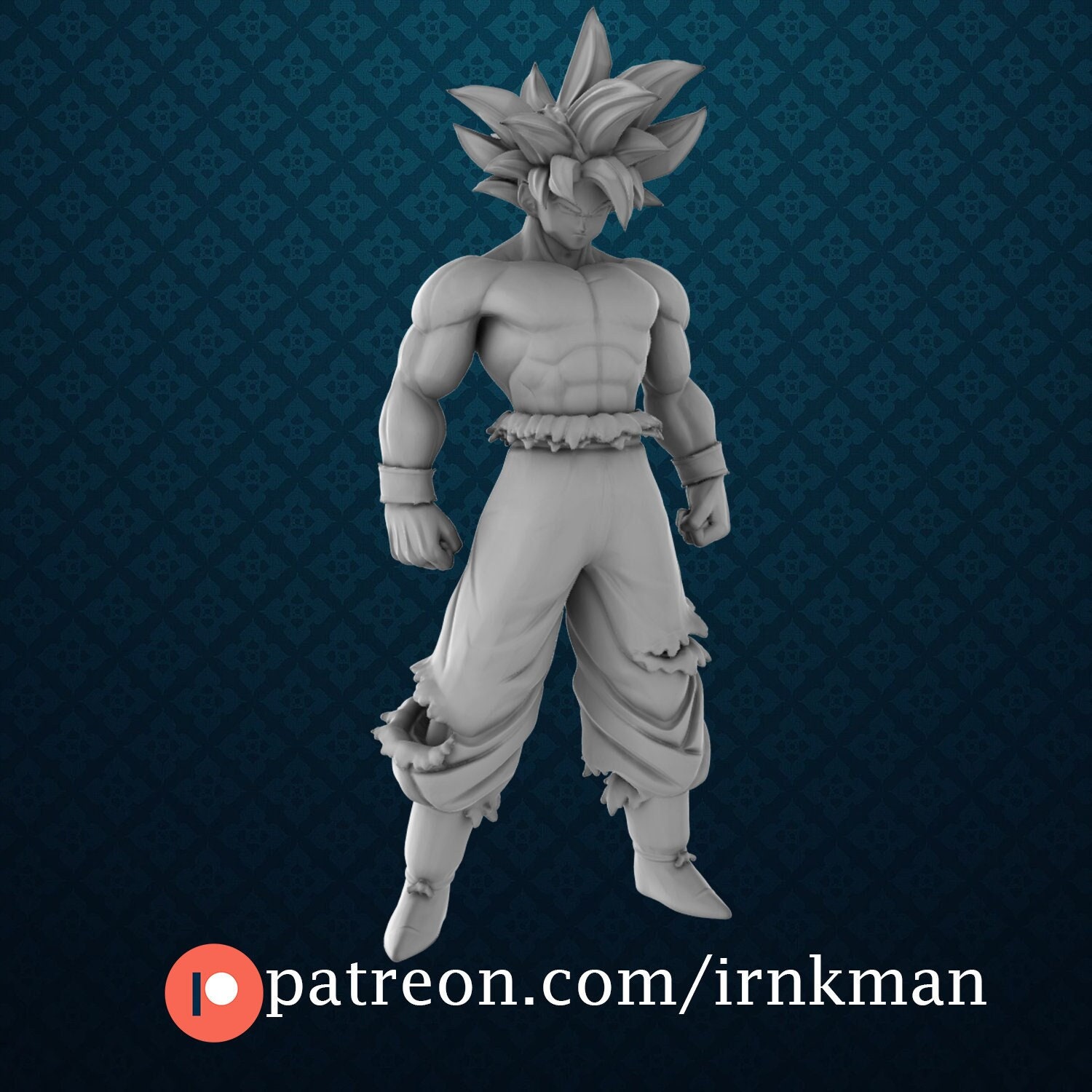 3D file Goku super saiyajin - Dragon Ball Z 🐉・3D printable model