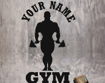Spersonalizowana siłownia ściana/okno kalkomanie