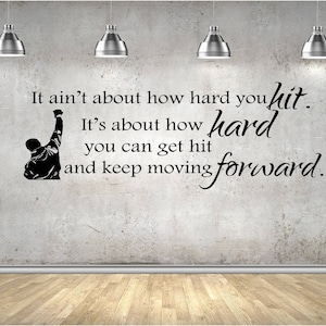 Muursticker Rocky quote