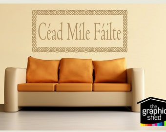 Irlandzka naklejka powitalna Cead Mile Failte