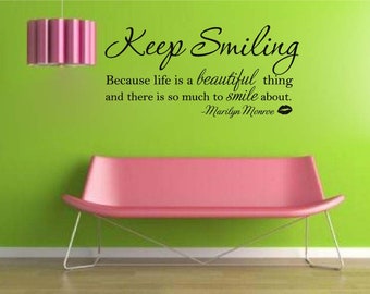 Naklejka ścienna Keep Smiling