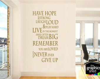 Mieć nadzieję... ściany cytat