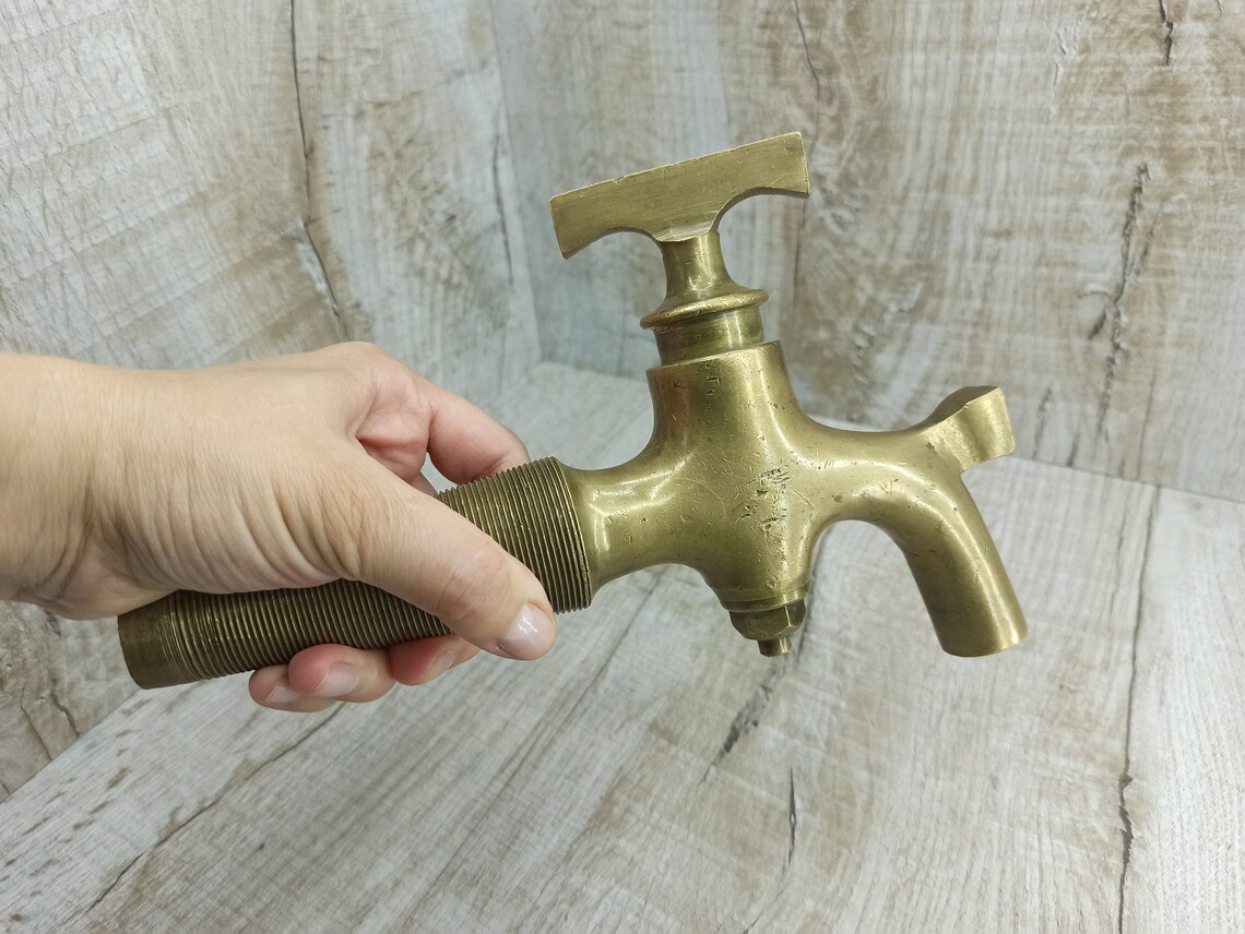 Giant Bronze Wine Barrel Faucet Large Vintage Water Faucet Etsy Australia