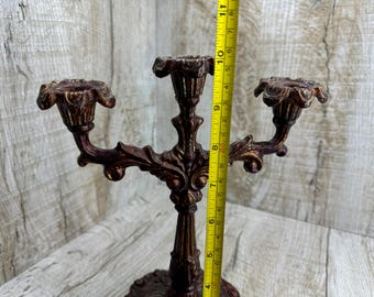 19世紀　アンティーク燭台　三足天使 Candlestick Triple Vintage Metal Candle Holder Forged Candle