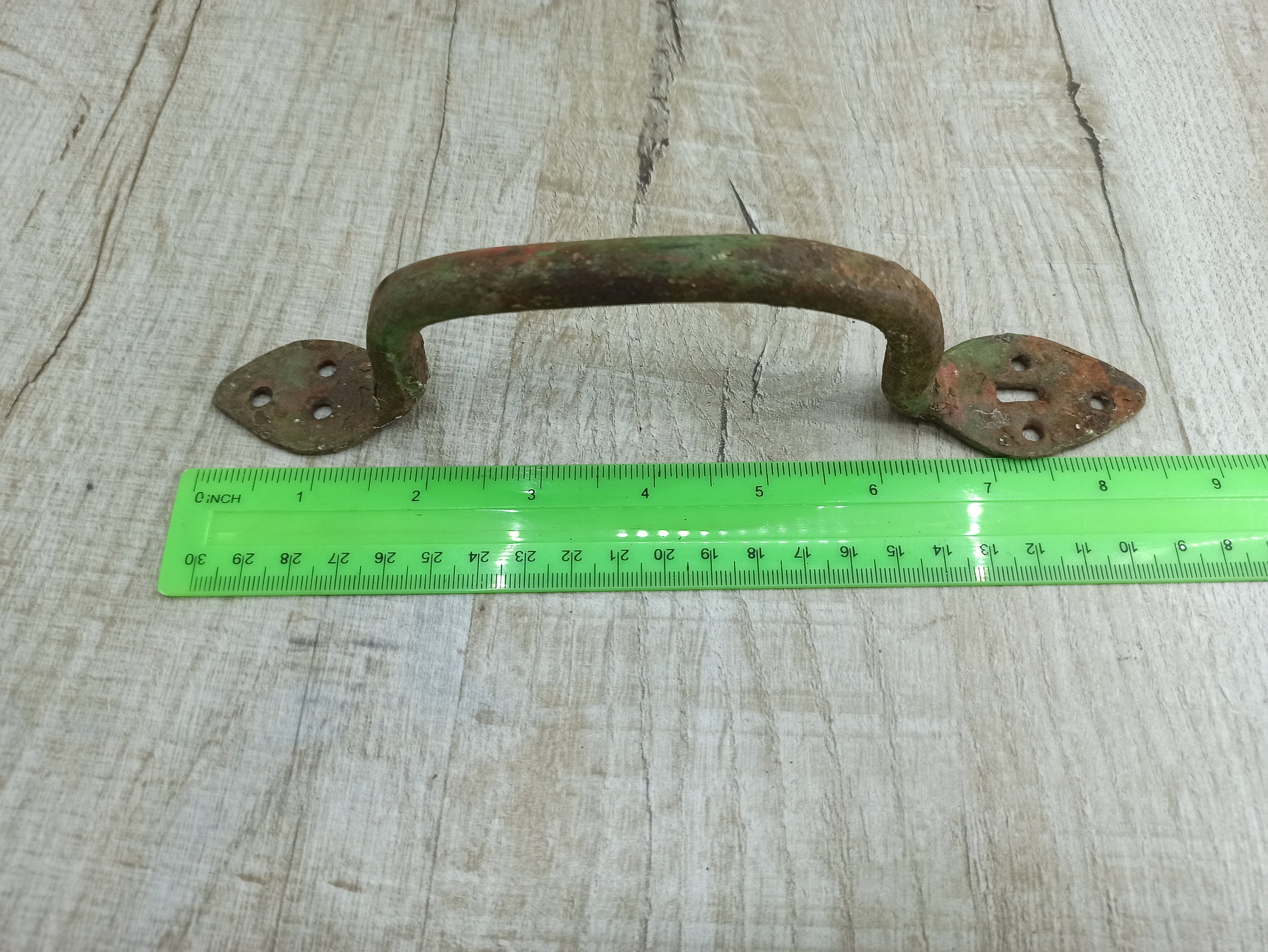 Vintage Door Handles Giant metal Door Handles with rust Etsy