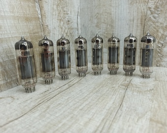 Vintage Oktal Vacuum Tubes - Radio Lamp Steampunk Parts - Lot of 8