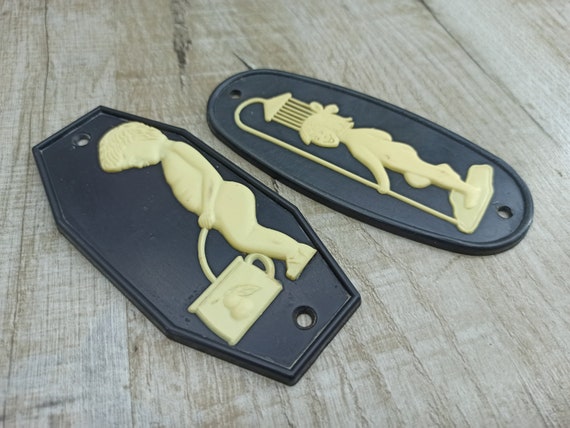 Super rare❗️2vintage l toilet signs Super rare❗️2vintage Metal toilet signs - メルカリ