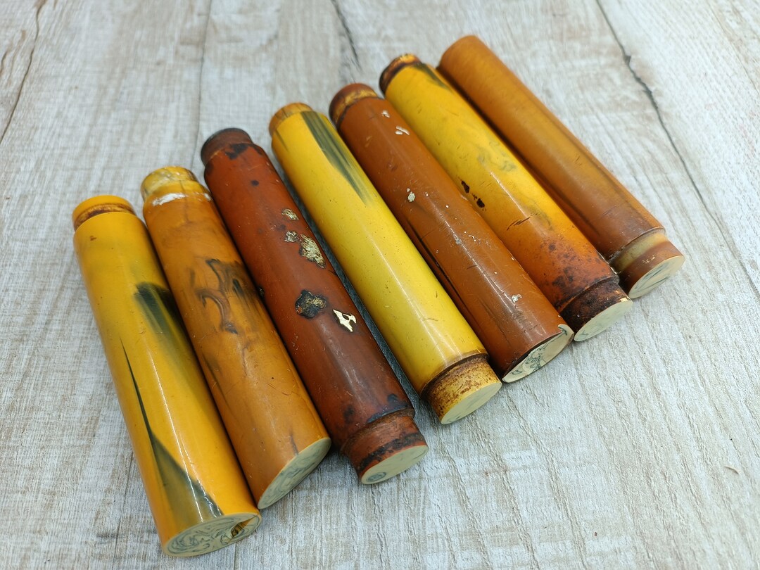 7 Parts Vintage Door Handles Bakelite Door Handles Antique Painted Door