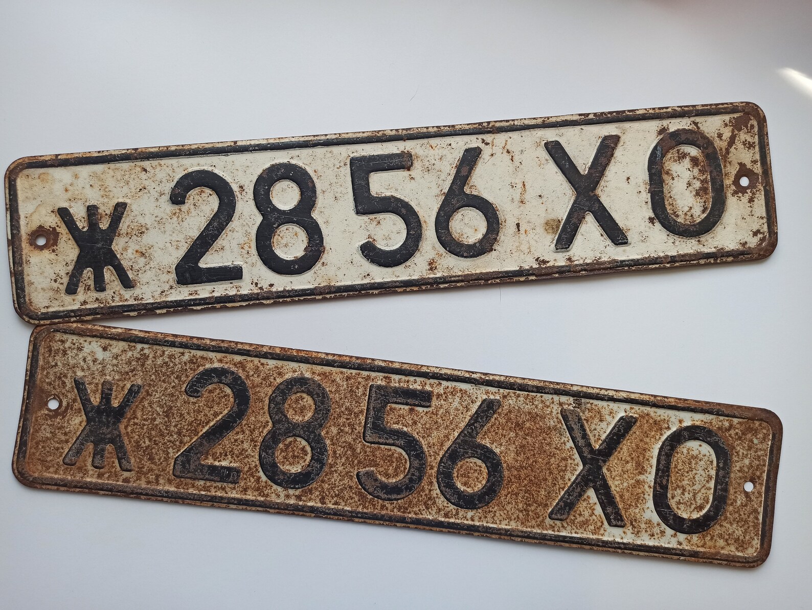 3135 3559 2856 1746 Vintage Car Number Sign Registration Plate Etsy