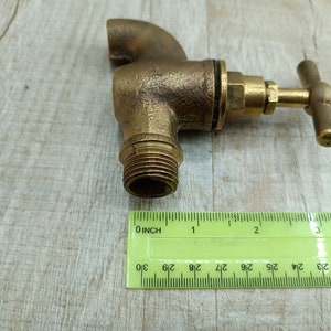 Vintage Water Faucet Soviet Brass Water Tap Old Water Valve Golden bath decor Bathroom accessory Hygiene means Sanitary engineering image 5