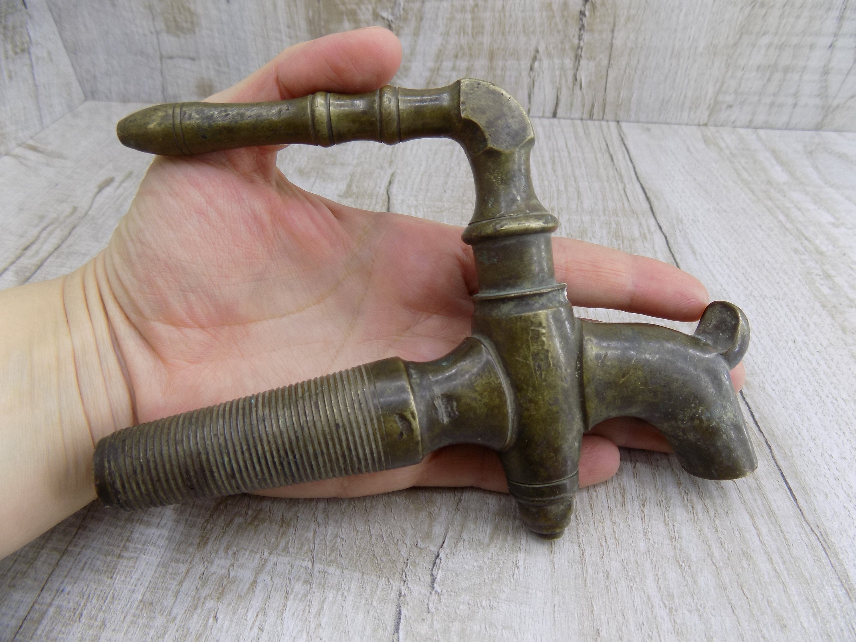 Giant Bronze Brass wine barrel faucet Vintage Water Faucet Etsy