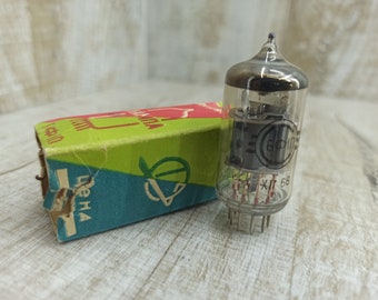 Vintage 6Ф1П Vacuum Tube: USSR Radio Lamp, Steampunk Project