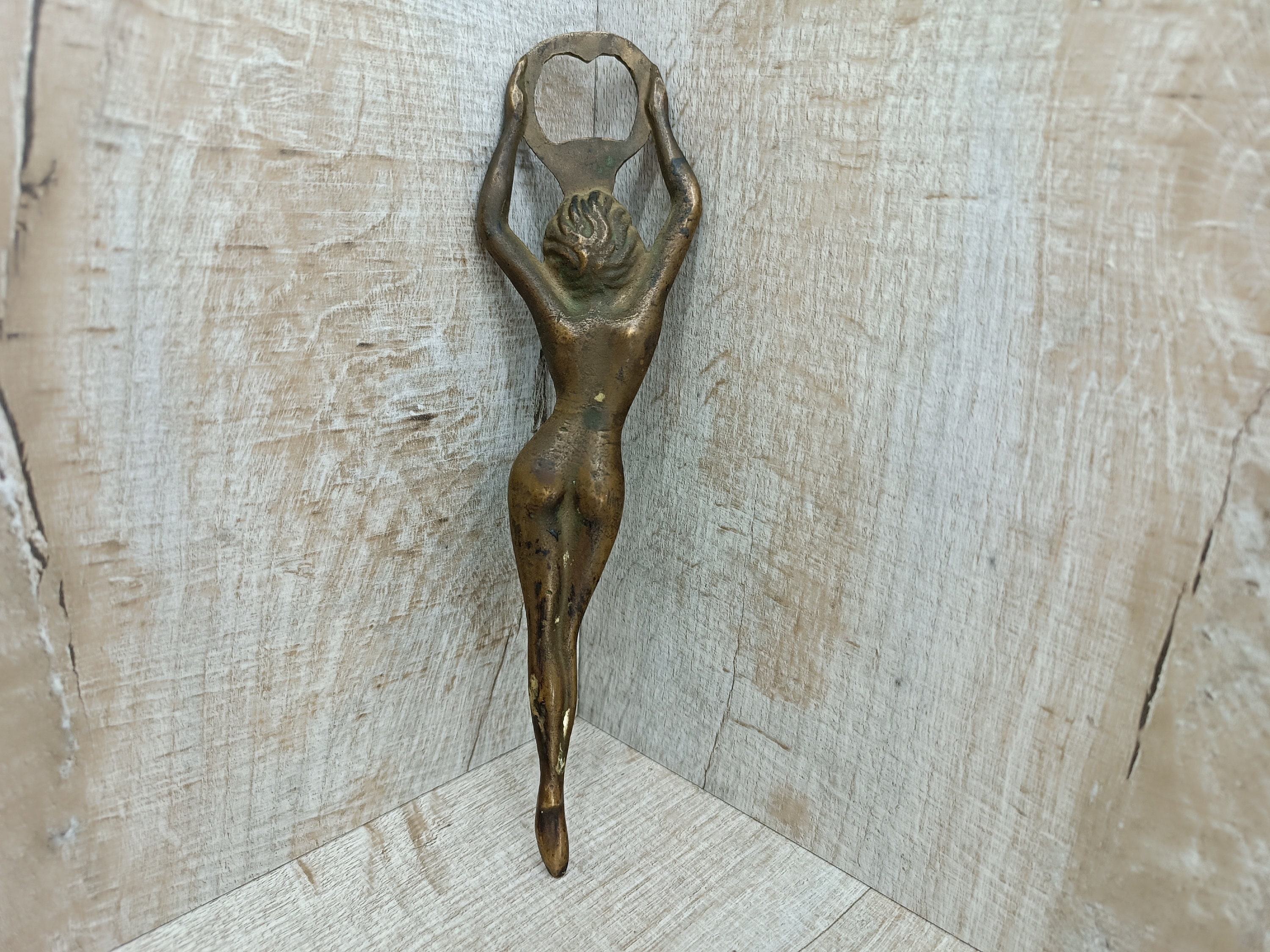 にゃろさん専用erotica(イエロー)＆Campana 真鍮スタンド Vintage Bronze Nude Woman Bottle Opener - Erotic Art, USSR - Etsy