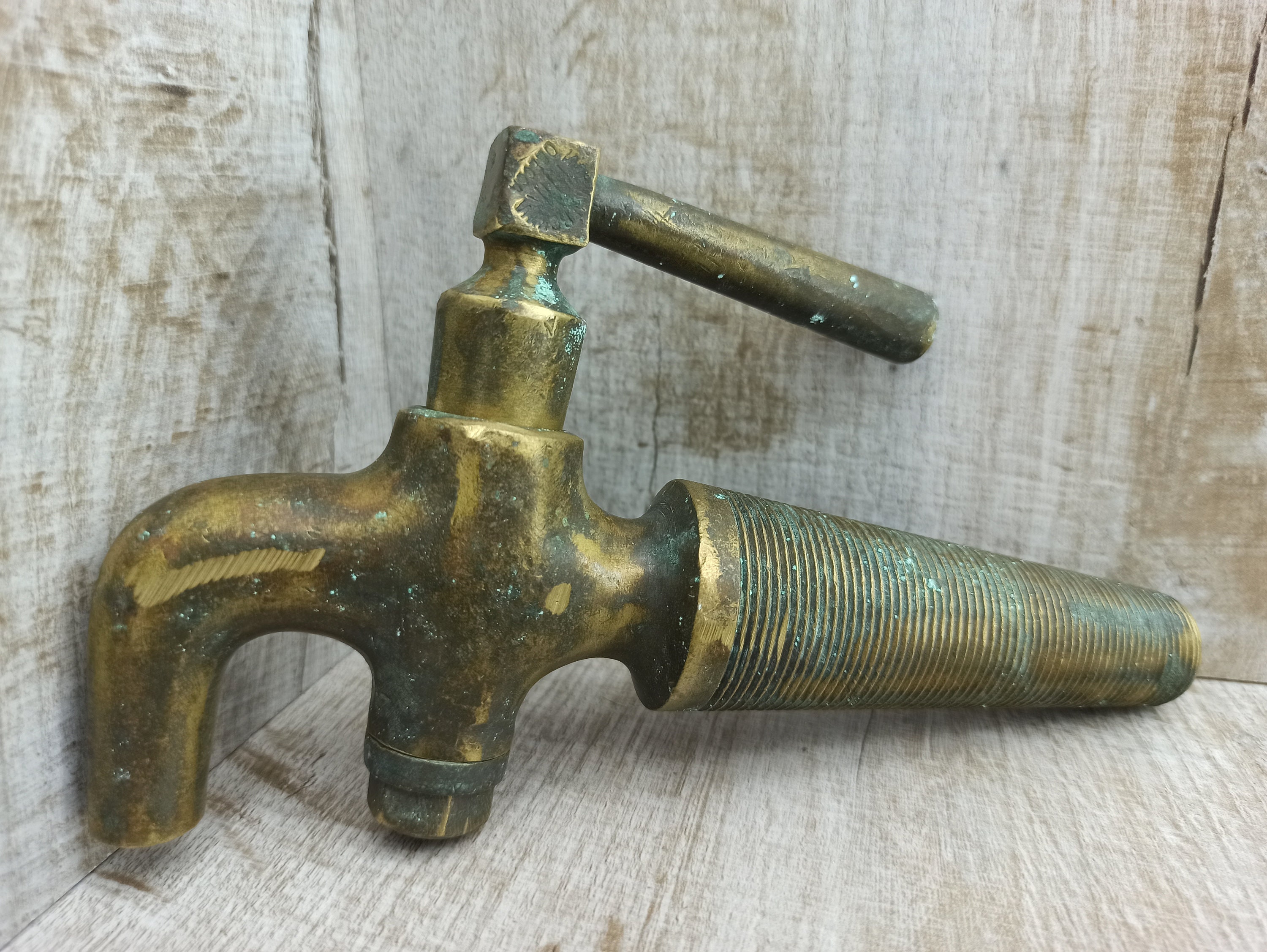 Giant Bronze Brass wine barrel faucet Vintage Water Faucet Etsy