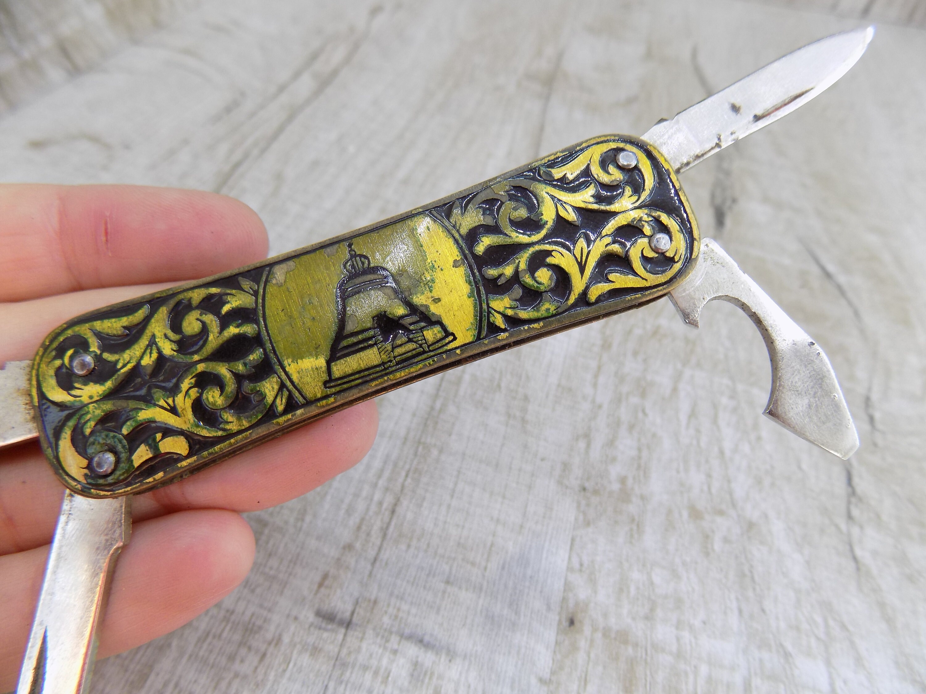 Small knife cock Letter opener knife Collection knife Penknife Etsy