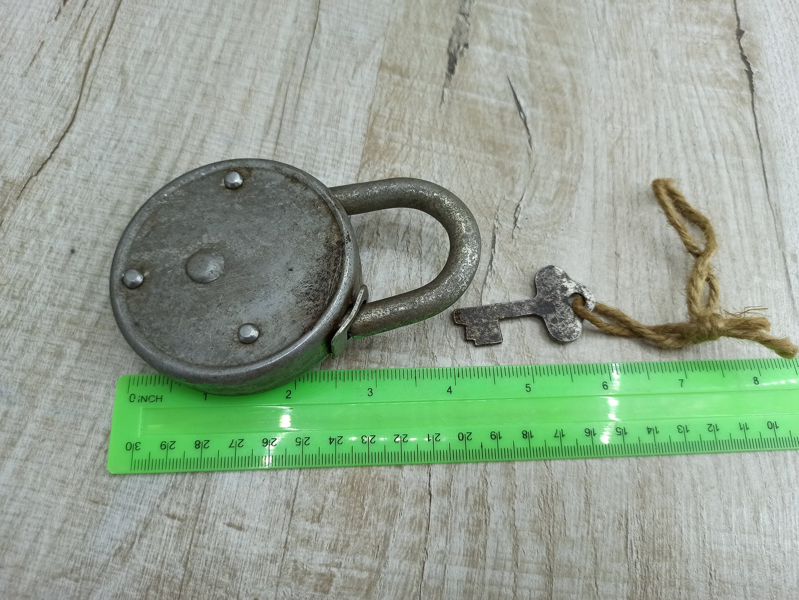 Large Ancient Padlock Black Antique Lock Big Padlock Rustic Lock ...