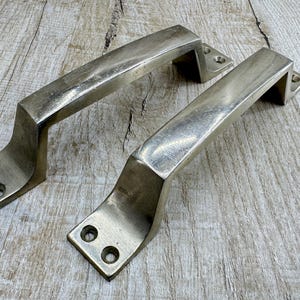 Pair rustic door handle Old door knob left right Soviet door decor handles Metal handle Rustic handle Retro knobs steel antique