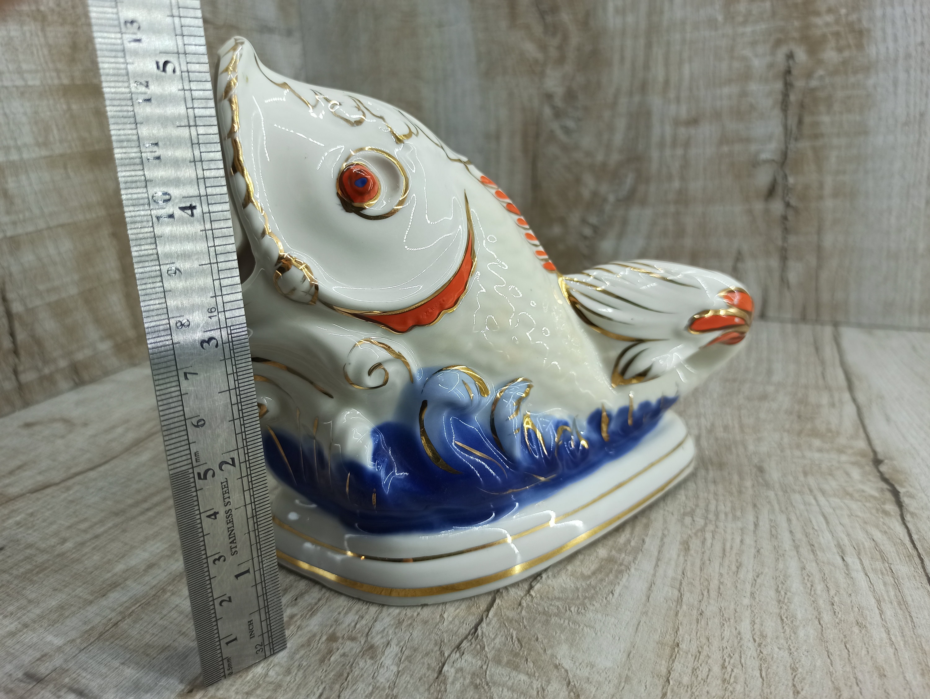 Vintage Fish Napkin Holder Fishing Decor Porcelain Fish Etsy