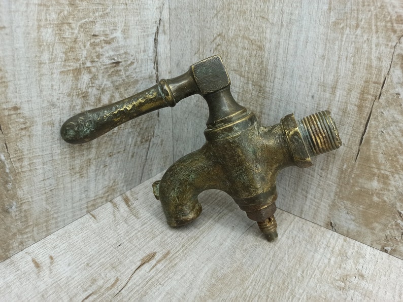 Large Bronze Wine Barrel Faucet Giant Vintage Water Faucet Etsy