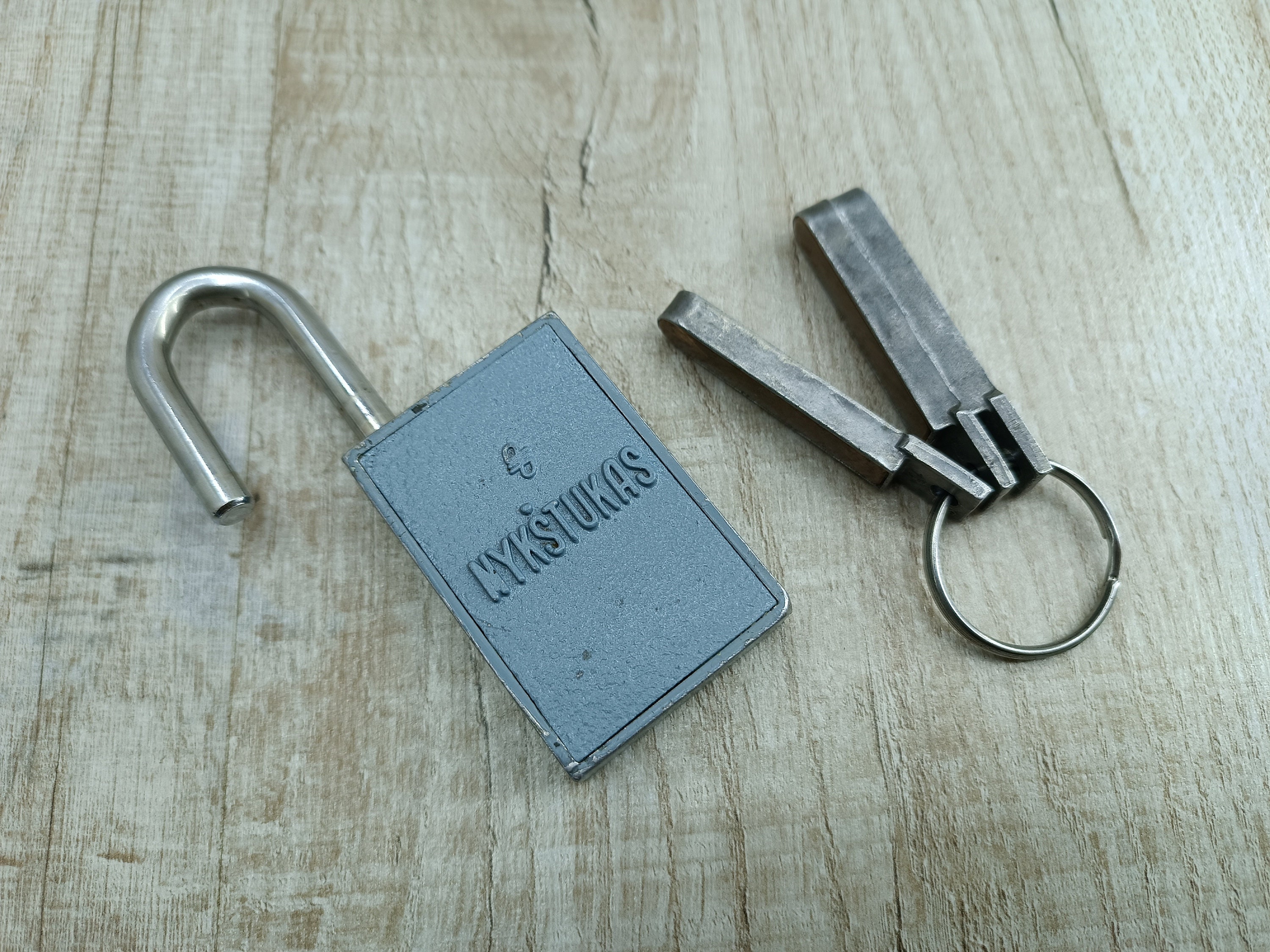 Magnet Padlock Gray Antique Lock Big Padlock Rustic Lock Unusual Old ...