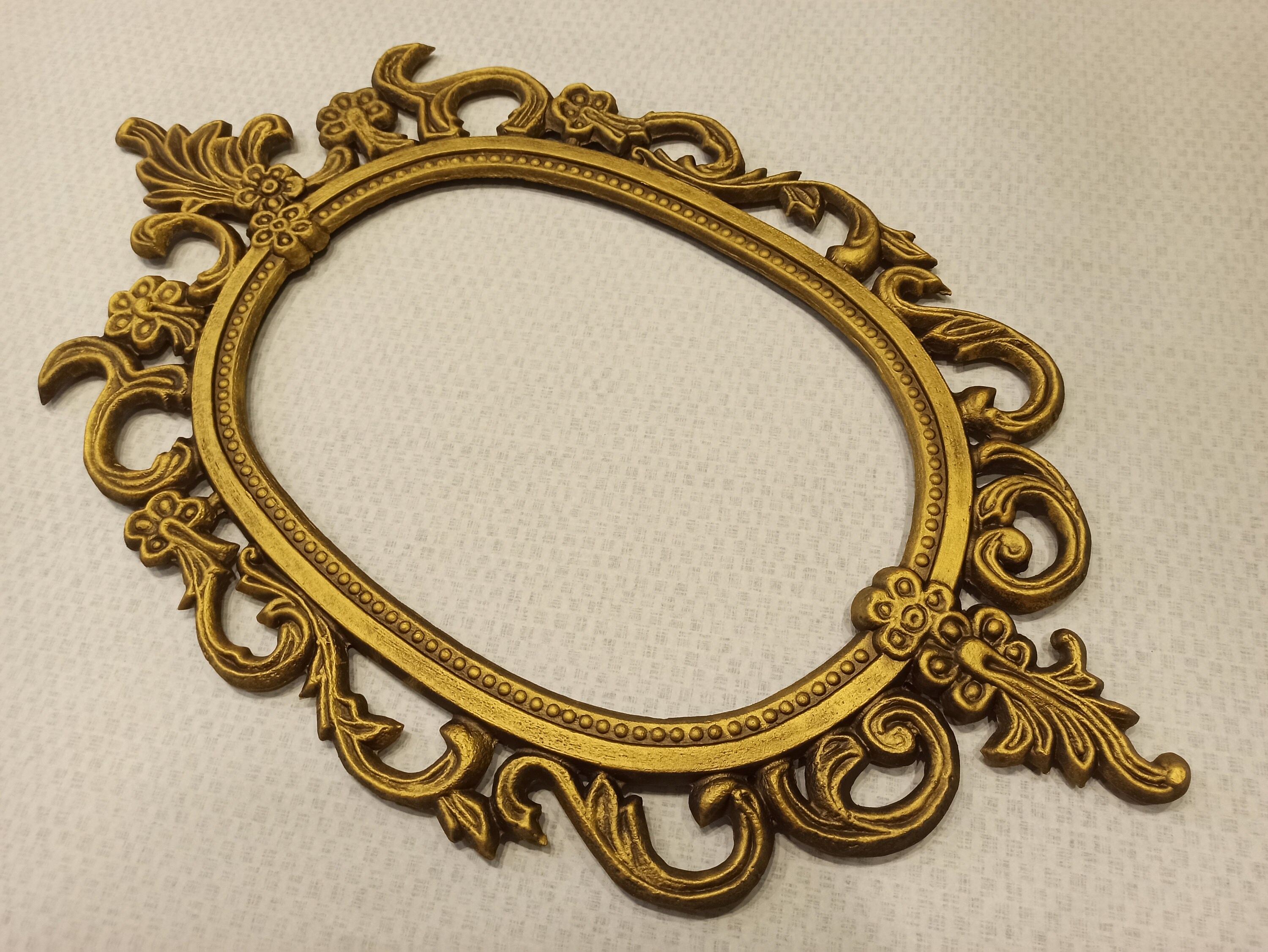 Antique Photo Frame Oval Floral Frame for Mirror Victorian Etsy