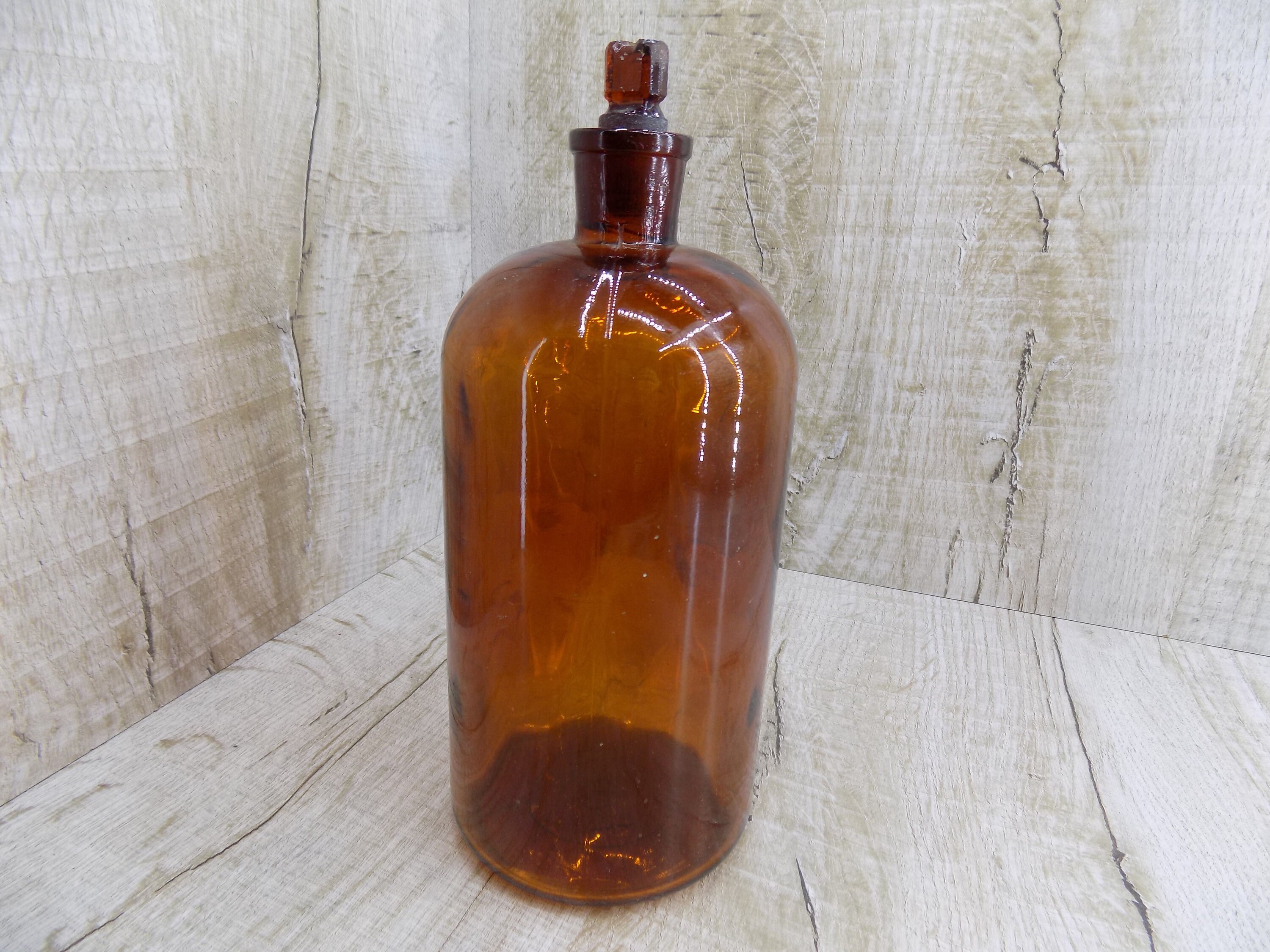 Vintage Brown Bottle Soviet Medical Bottle Large Apothecary - Etsy